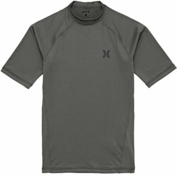 Hurley Pro Light UPF 50+ Rashguard Sun Swim Shirt Grey Large - Picture 4 of 5